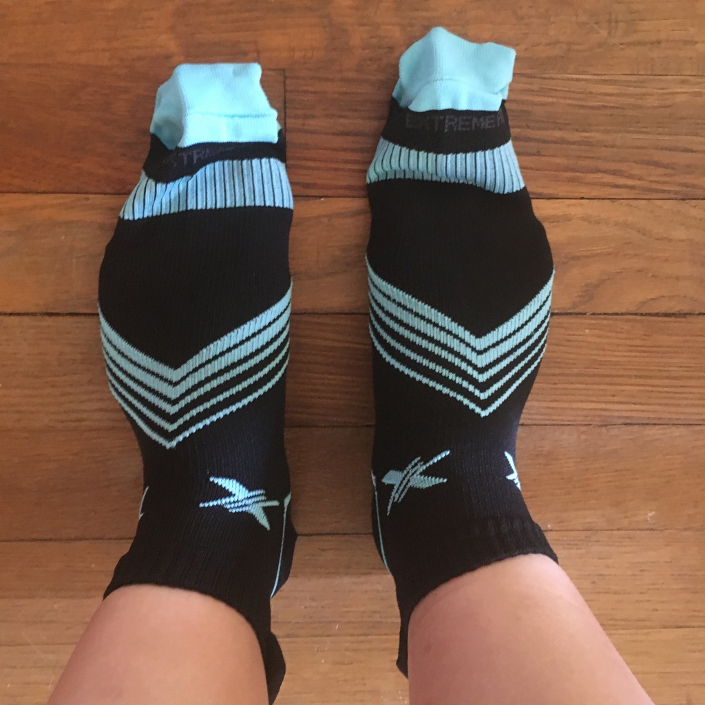 Small feet, big calves review of Extreme Fit compression socks (plus, a  giveaway) – She Runs by the Seashore